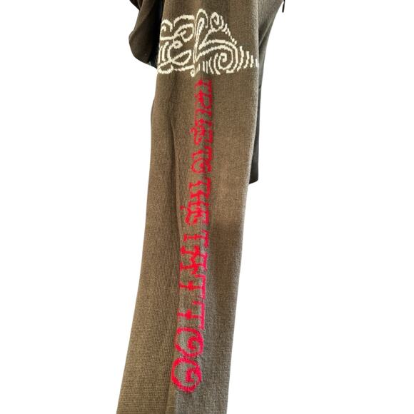 NWT! Ed Hardy Love Kills Slowly Lambswool/Alpaca Blend Sweater - XL (Unisex) - Picture 5 of 9